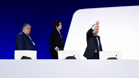 Florentino Pérez, a su llegada a la Asamblea General del Real Madrid Florentino Pérez, a su llegada a la Asamblea General del Real Madrid