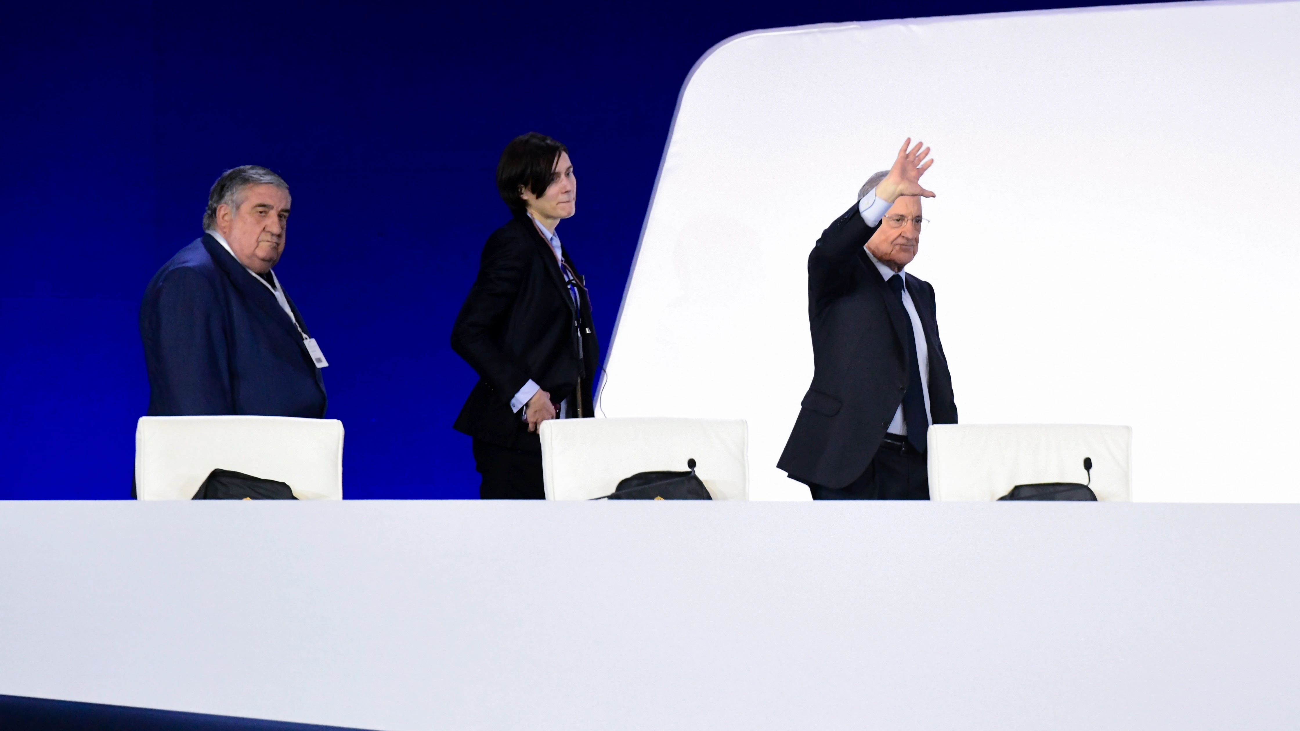 Florentino Pérez, a su llegada a la Asamblea General del Real Madrid Florentino Pérez, a su llegada a la Asamblea General del Real Madrid