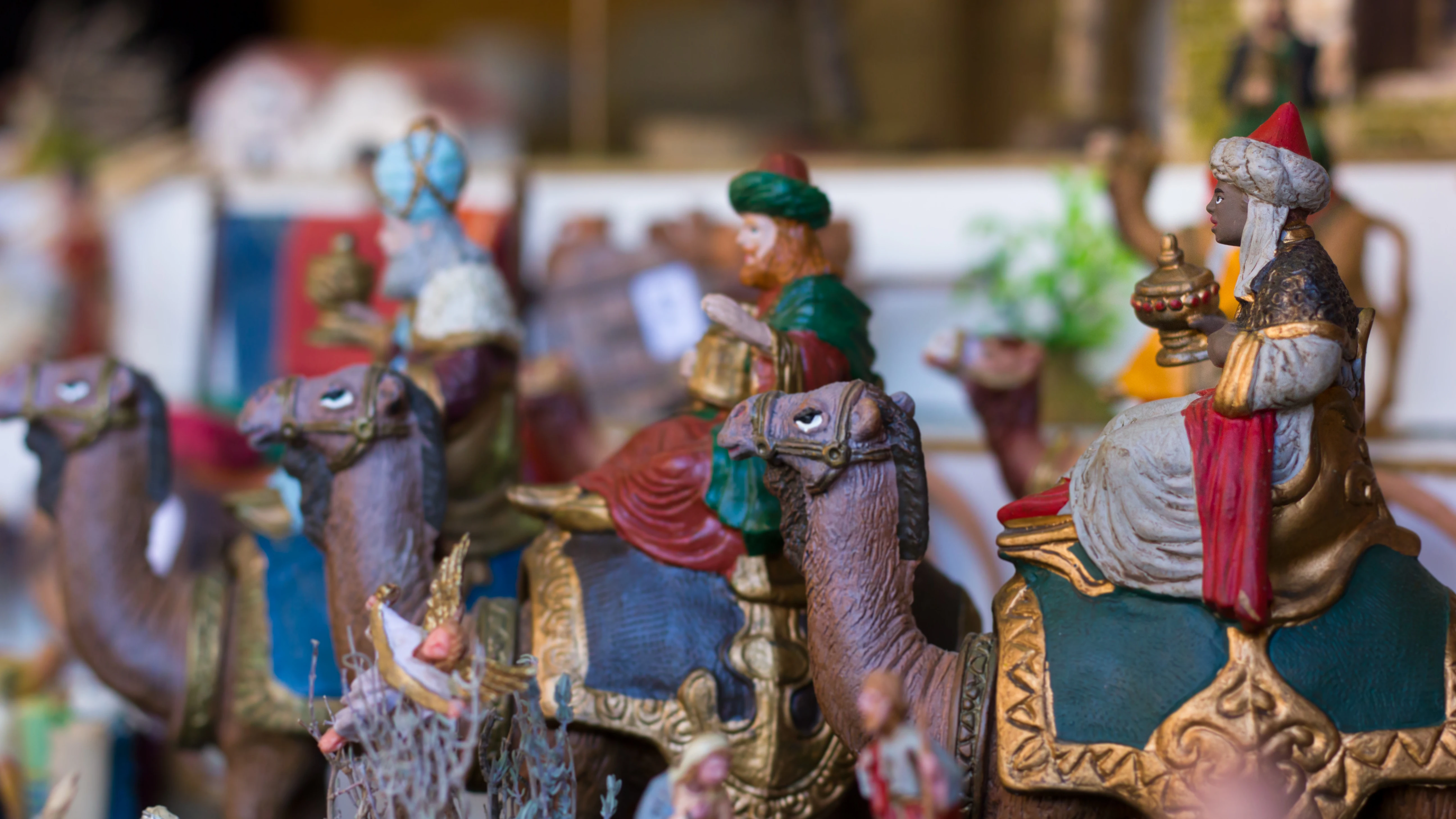 Figuras de los tres Reyes Magos