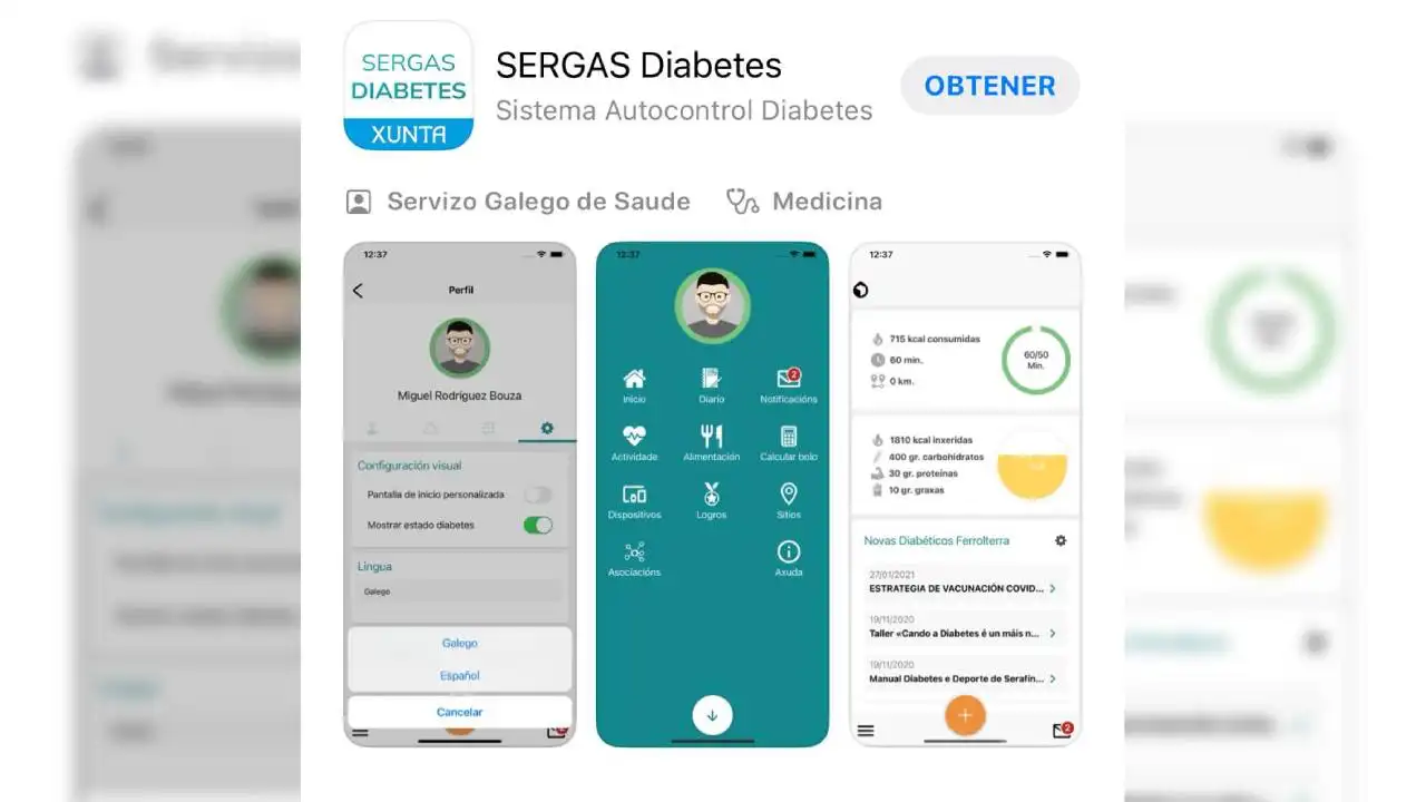 Aplicación Sergas Diabetes Aplicación Sergas Diabetes