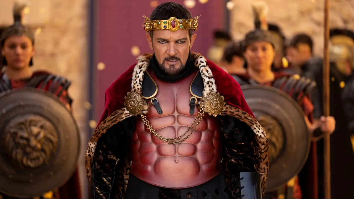 Antonio Banderas como Herodes en Camino a Belén Antonio Banderas como Herodes en Camino a Belén