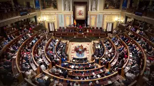 Congreso de los Diputados en la primera sesión del debate de investidura de Pedro Sánchez Antena 3 Noticias