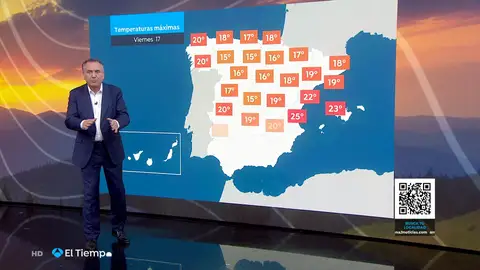 Roberto Brasero avisa de la llegada del frío: "Las temperaturas este viernes van a ser un poco más bajas" Roberto Brasero avisa de la llegada del frío: "Las temperaturas este viernes van a ser un poco más bajas"