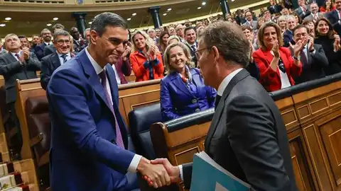 Pedro Sánchez y Alberto Núñez Feijóo