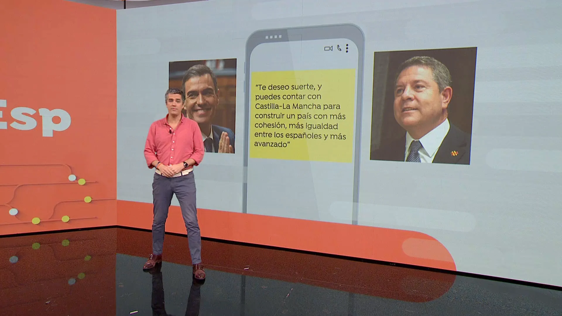 El WhatsApp de García-Page a Pedro Sánchez
