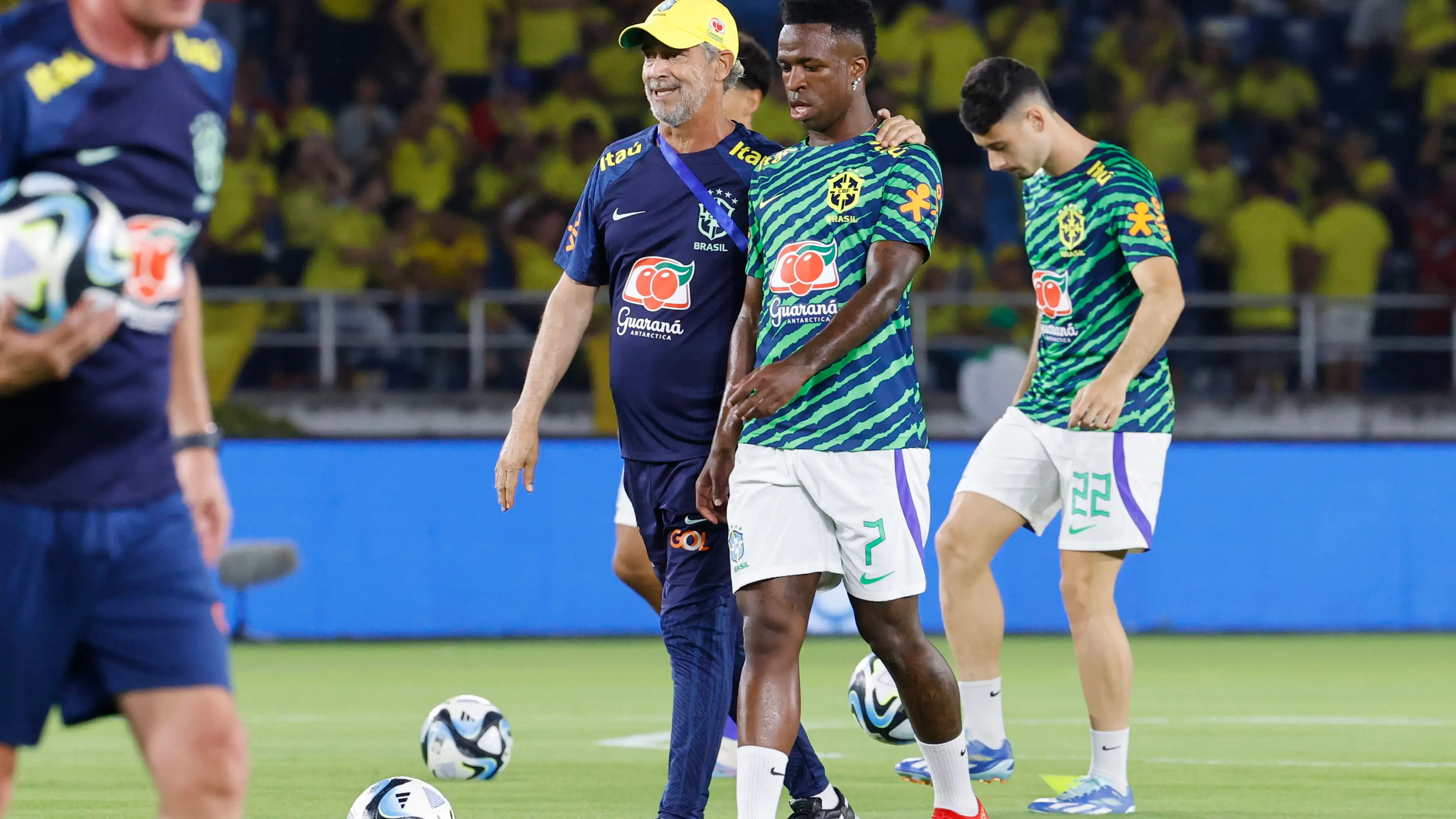 Vinicius Jr antes del partido ante Colombia Vinicius Jr antes del partido ante Colombia