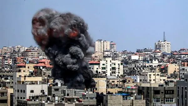 Foto de archivo de un bombardeo