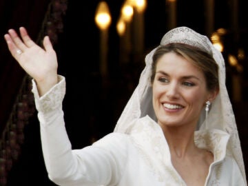 Doña Letizia en su boda