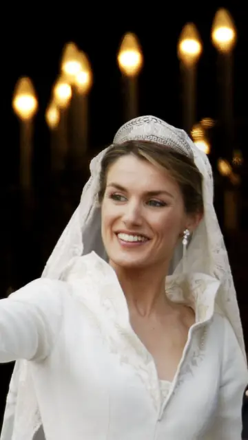 Doña Letizia en su boda Doña Letizia en su boda