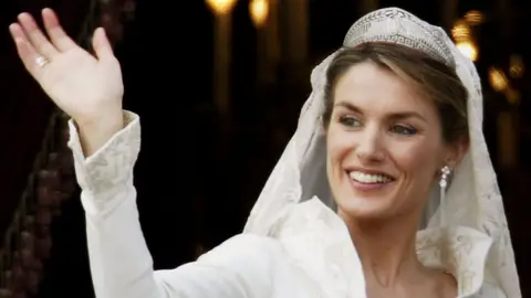 Doña Letizia en su boda Doña Letizia en su boda