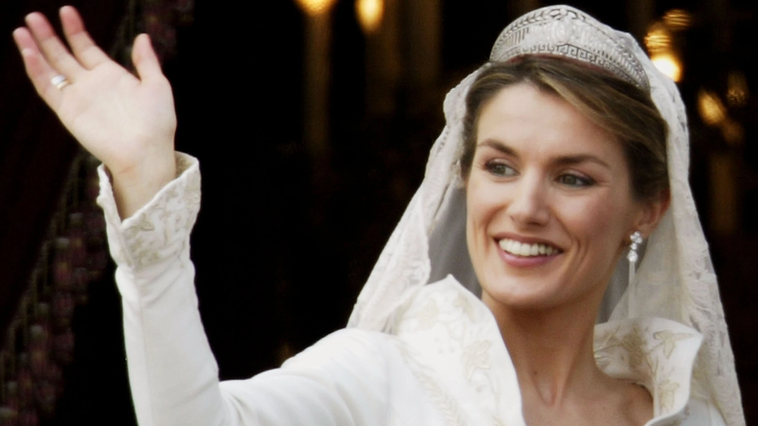 Doña Letizia en su boda Doña Letizia en su boda