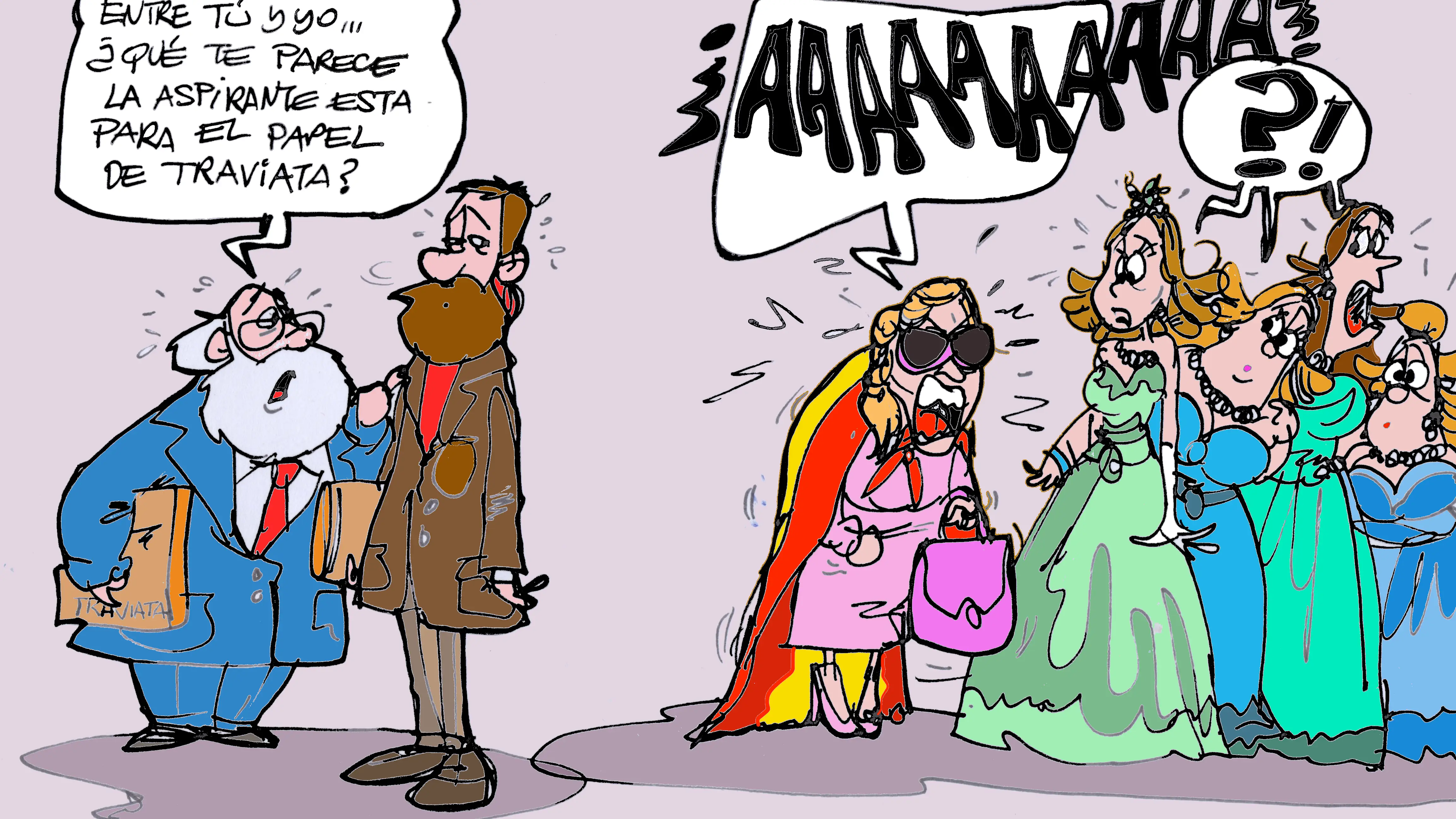 Las protestas en Ferraz, en la viñeta de Alfredo Boto-Hervás Las protestas en Ferraz, en la viñeta de Alfredo Boto-Hervás
