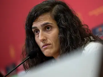 Montse Tomé dando la lista de España Montse Tomé dando la lista de España