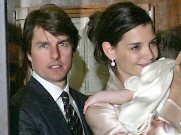 Tom Cruise y Katie Holmes en su preboda en noviembre de 2006 en Italia