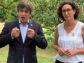 Carles Puigdemont y Marta Rovira