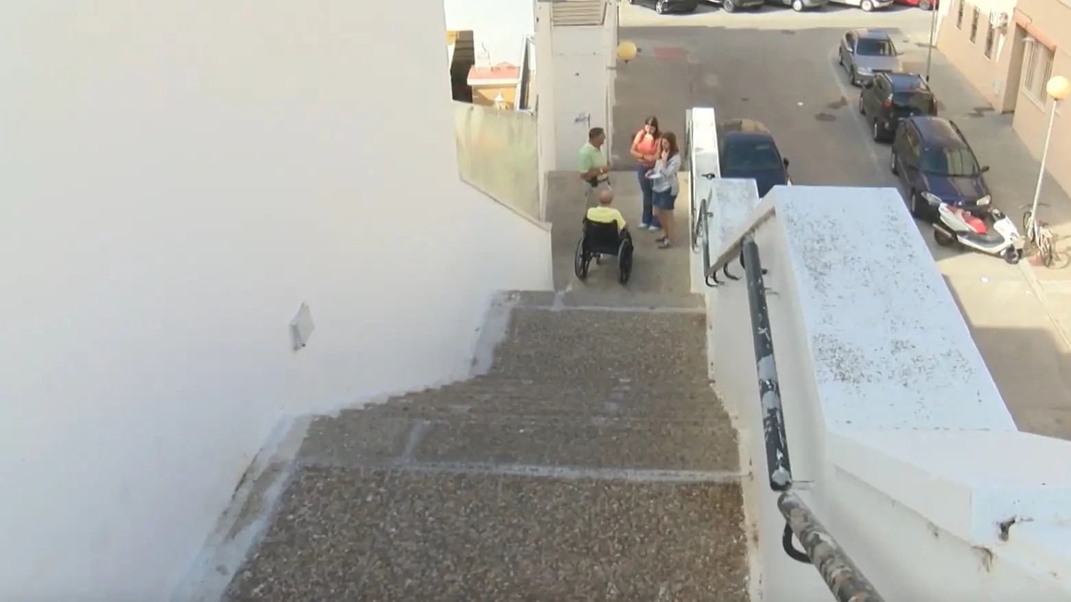 Las escaleras de la calle Malagueña Las escaleras de la calle Malagueña