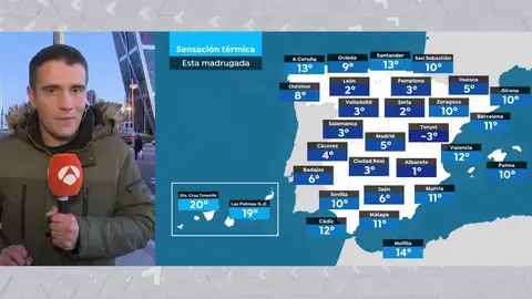 La previsión de César Gonzalo en Las Noticias de la Mañana. La previsión de César Gonzalo en Las Noticias de la Mañana.