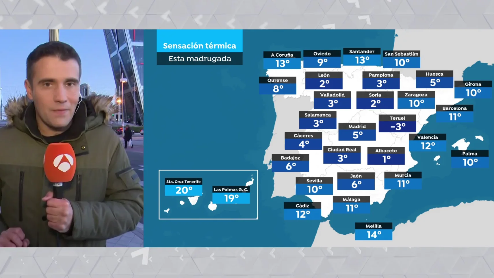 La previsión de César Gonzalo en Las Noticias de la Mañana. La previsión de César Gonzalo en Las Noticias de la Mañana.