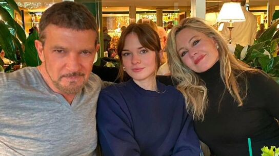 Antonio Banderas, Stella Banderas y Melanie Griffith
