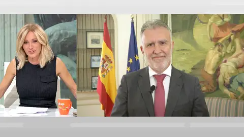 Susanna Griso entrevista a Ángel Víctor Torres.
