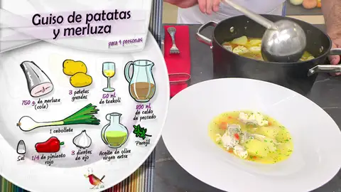 Ingredientes Guiso de patatas y merluza Ingredientes Guiso de patatas y merluza