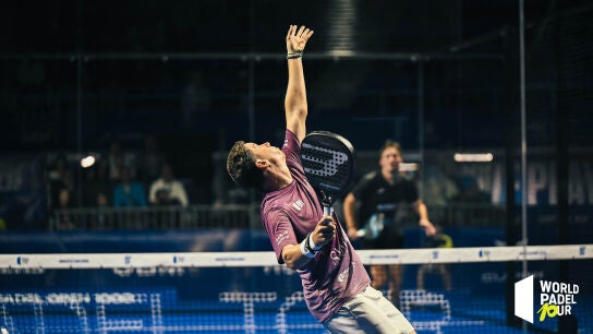 Paquito Navarro, en acci&oacute;n en el M&eacute;xico Padel Open