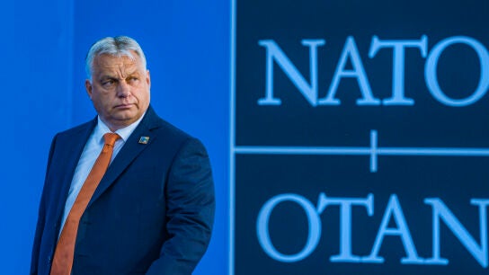 El presidente de Hungr&iacute;a, Viktor Orban, en una cumbre de la OTAN.