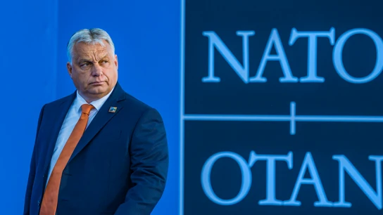 El presidente de Hungría, Viktor Orban, en una cumbre de la OTAN. El presidente de Hungría, Viktor Orban, en una cumbre de la OTAN.
