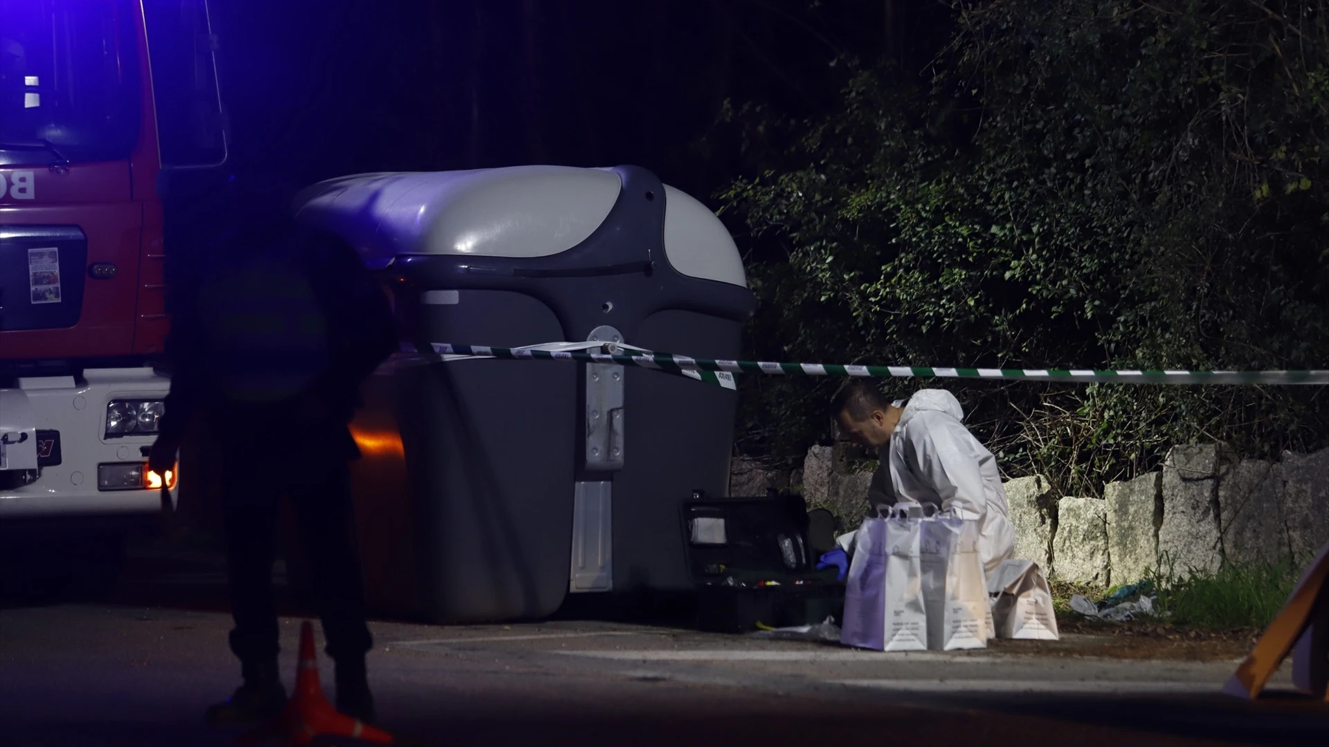 La Policía trabaja en un polígono industrial de As Gándaras La Policía trabaja en un polígono industrial de As Gándaras