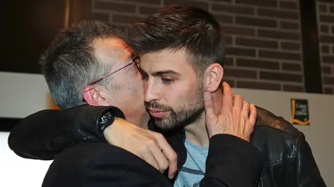 Piqué, con su padre Joan Piqué, con su padre Joan