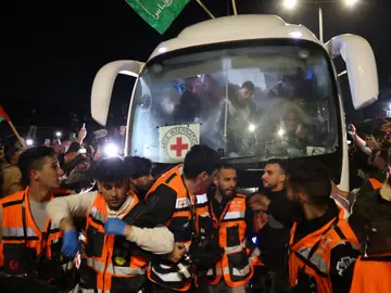 Imagen de varios palestinos prisioneros en Israel Imagen de varios palestinos prisioneros en Israel