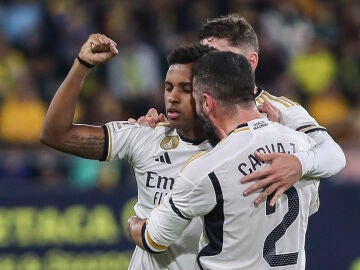 Rodrygo celebra su gol al Cádiz