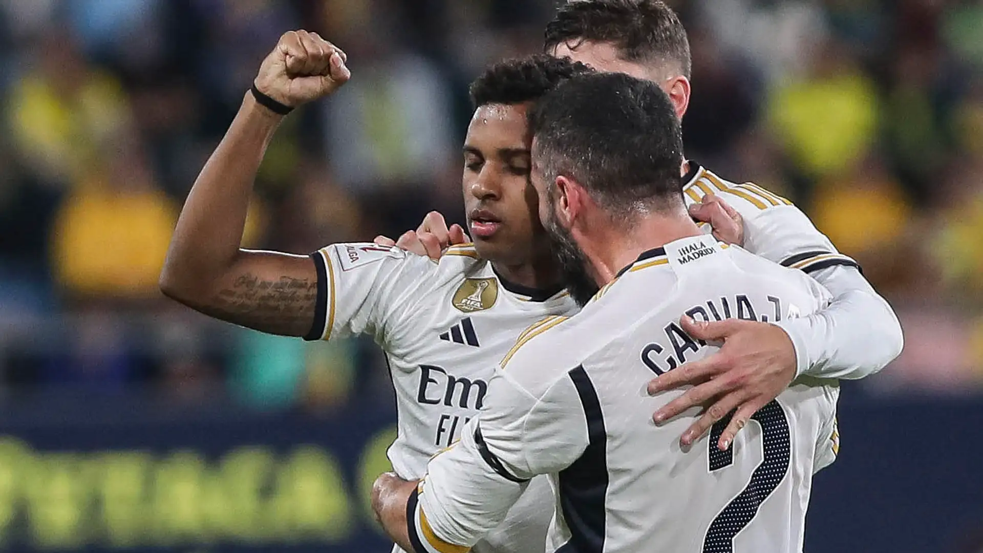 Rodrygo celebra su gol al C&aacute;diz