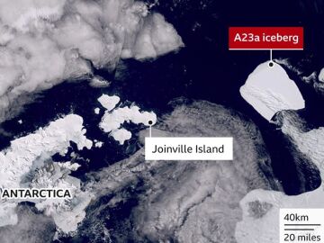 Así es el mayor iceberg del mundo que se mueve de nuevo tras 30 años
