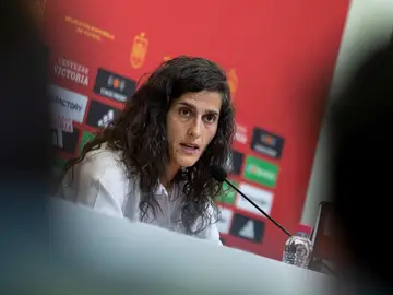 Montse Tomé, en la sede de la RFEF Montse Tomé, en la sede de la RFEF