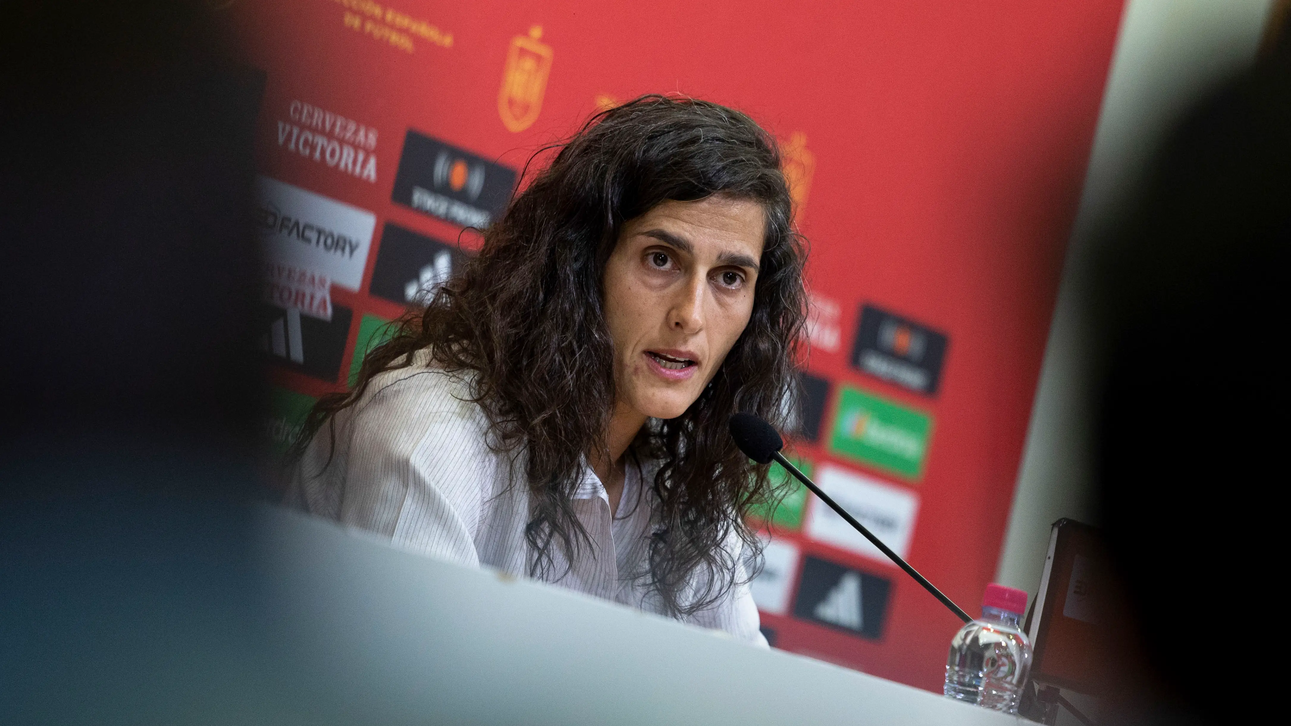 Montse Tomé, en la sede de la RFEF Montse Tomé, en la sede de la RFEF