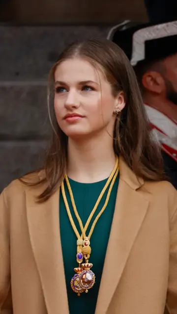 La princesa Leonor, con el pelo suelto La princesa Leonor, con el pelo suelto