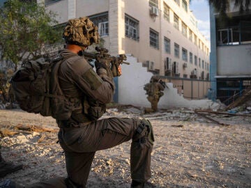 Soldado israelí en Gaza