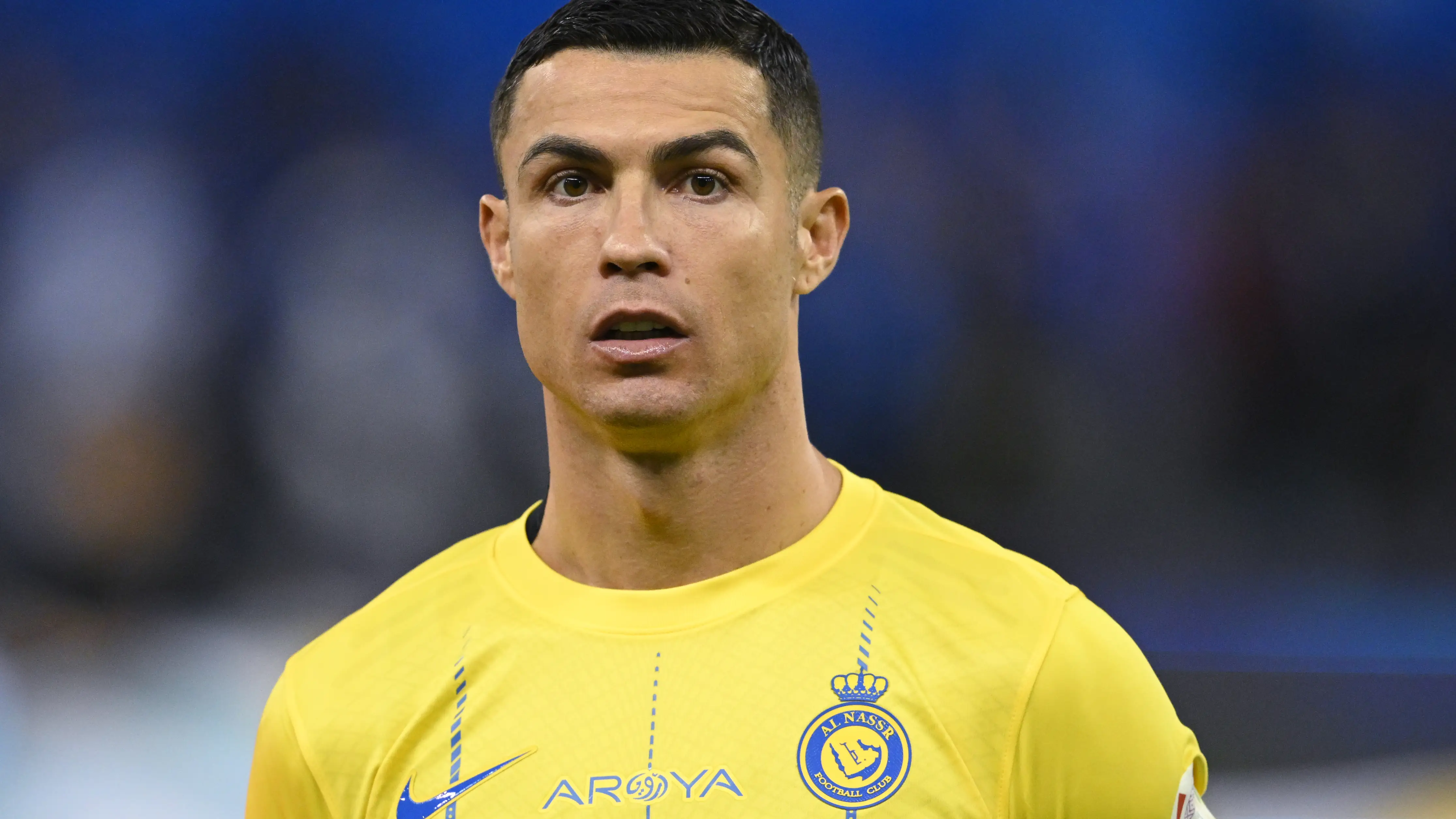 Cristiano Ronaldo en un partido con el Al Nassr Cristiano Ronaldo en un partido con el Al Nassr