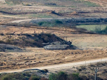 Imagen de un tanque en Gaza