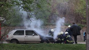 Imagen de archivo del incendio de un coche