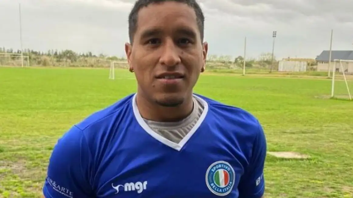 Una fotograf&iacute;a de Diego Galo, futbolista del Sportivo Bella Italia (Uruguay)
