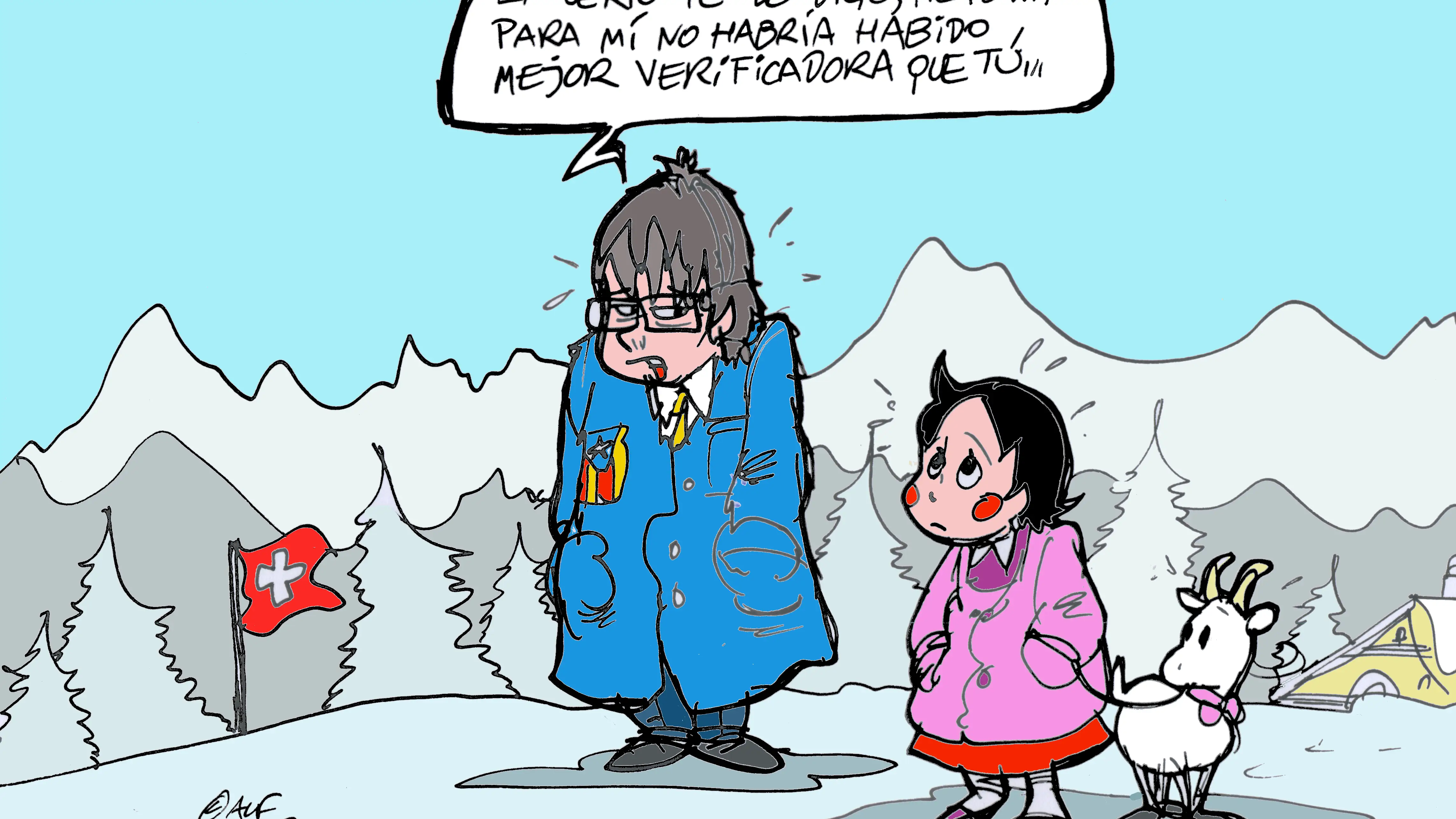 La reuni&oacute;n entre el PSOE y JxCat, en la vi&ntilde;eta de Alfredo Boto-Herv&aacute;s