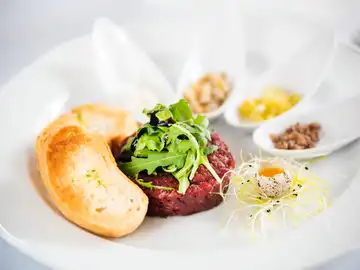 Imagen de archivo de un plato de comida Imagen de archivo de un plato de comida