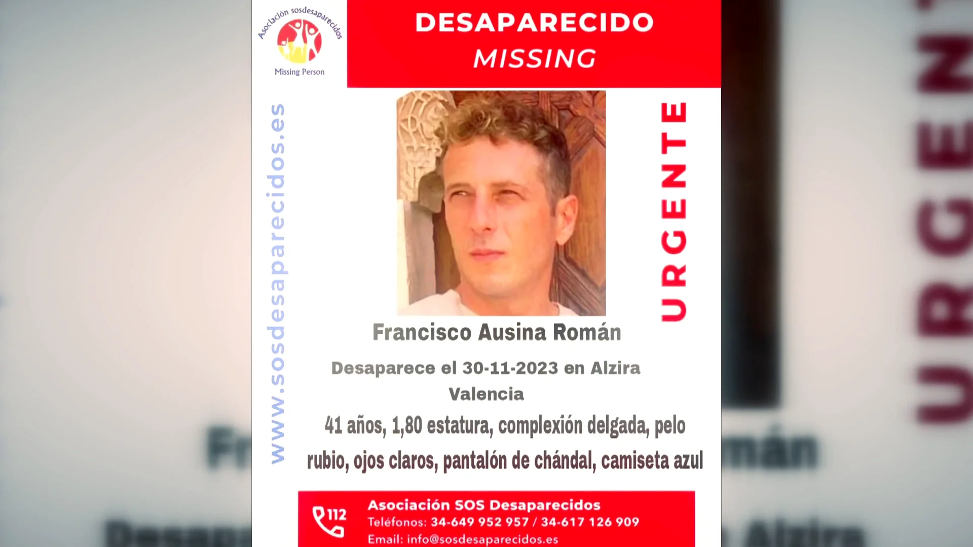 La búsqueda de Francisco Ausina no cesa tras cinco días desaparecido: hallan sus prendas de ropa en la zona La búsqueda de Francisco Ausina no cesa tras cinco días desaparecido: hallan sus prendas de ropa en la zona
