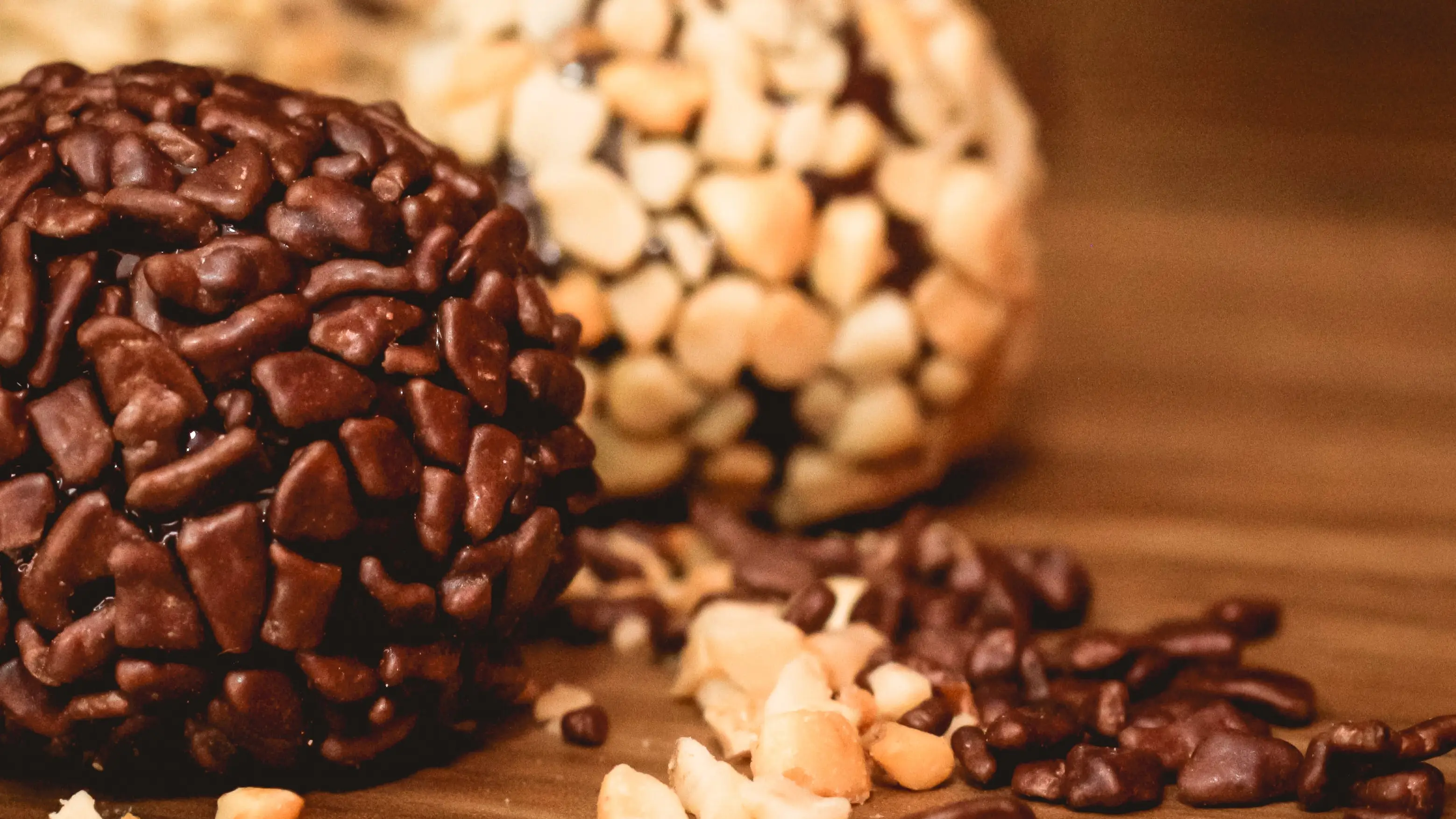 Trufas de chocolate negro y blanco