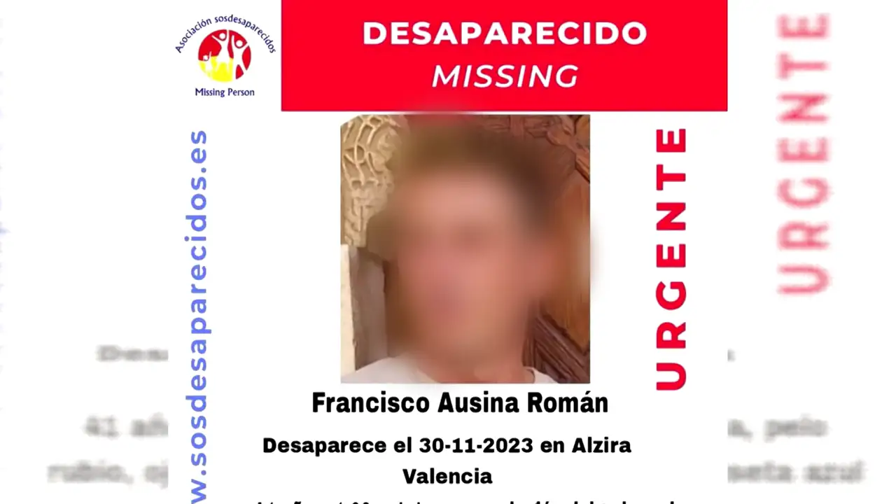 Imagen del joven desaparecido en Alzira Imagen del joven desaparecido en Alzira