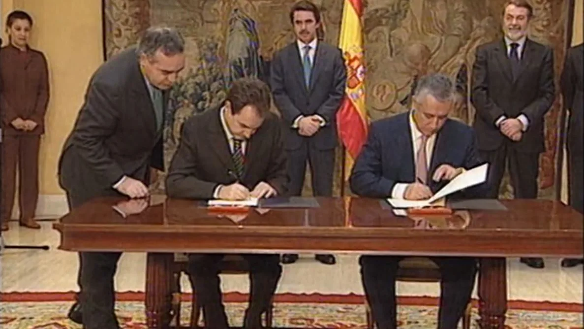 Firma del pacto antiterrorista en el a&ntilde;o 2000