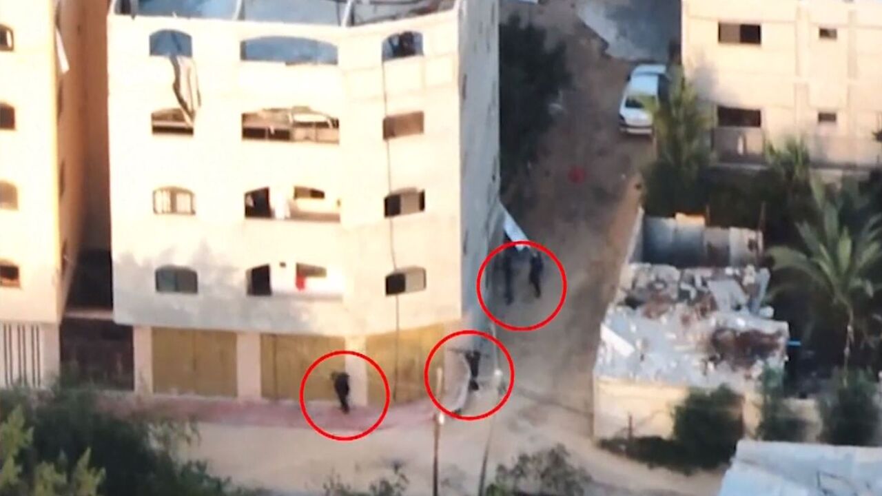 Militares israelíes en la Franja de Gaza