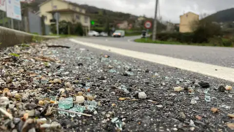 Imagen de una carretera de Marín, Pontevedra Imagen de una carretera de Marín, Pontevedra